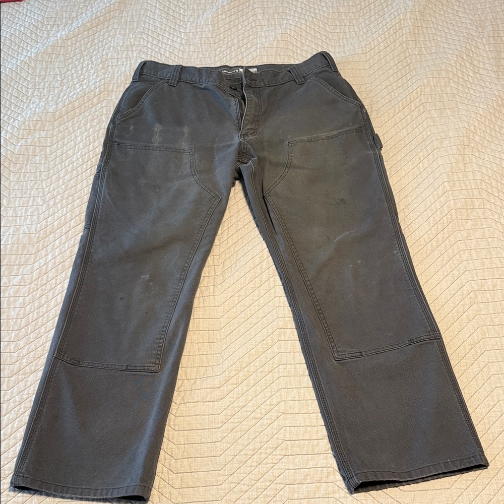 Carhartt Men's Dark Gray Relaxed Fit Pants